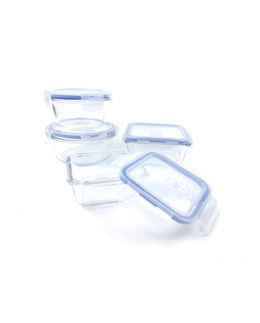 Pack 4 envases de borosilicato 340, 410 , 570 y 570 ml