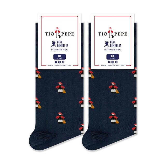 Calcetines Tío Pepe Pepe Pinreles Gris.