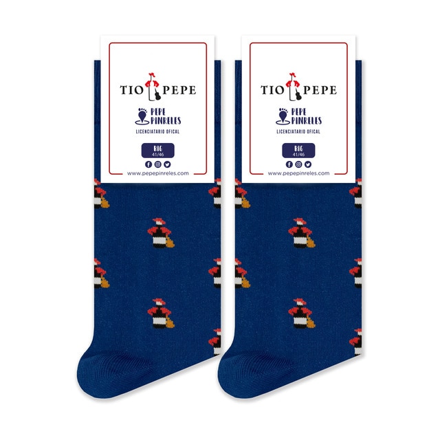 Calcetines Tío Pepe Pepe Pinreles Azul.