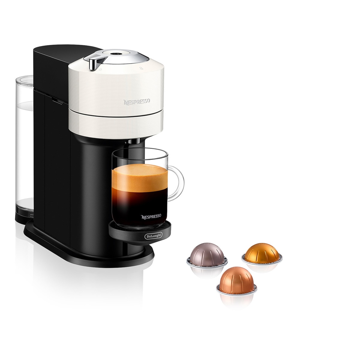 De'Longhi - Cafetera De Cápsulas Vertuo Next Para Cápsulas Nespresso Con Centrifusion Blanca En Oferta De'Longhi - Cafetera De Cápsulas Nespresso De'Longhi Vertuo Next Env120.W Para Cápsulas Nespresso Vertuo.