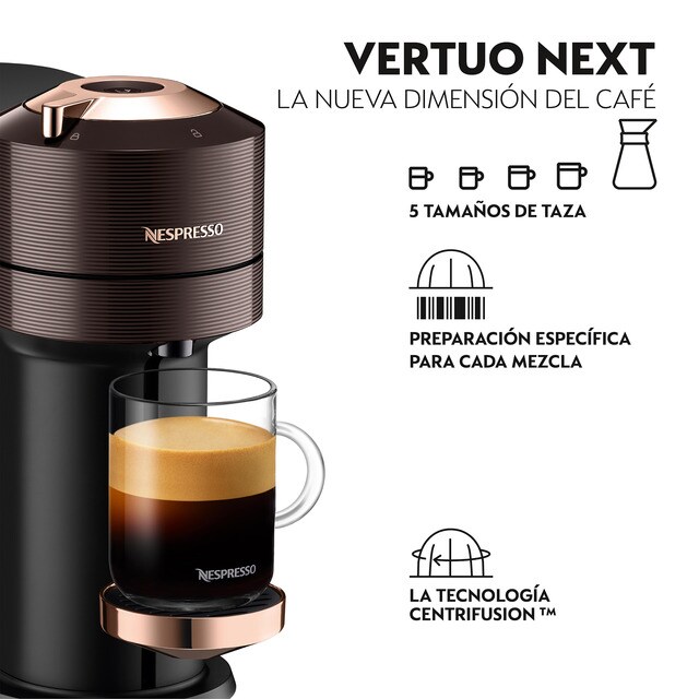 Krups Nespresso VERTUO Next XN9108 - Cafetera de cápsulas, máquina de café  expreso de Krups, café diferentes tamaños, 5 tamaños tazas, tecnología  Centrifusion, calentamiento 30s, Wifi y Bluetooth - PREYCA