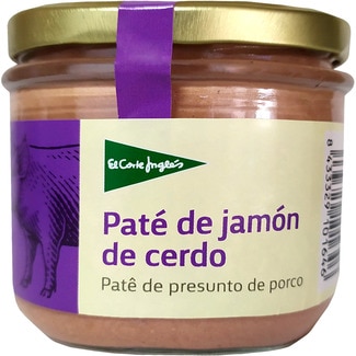 EL CORTE INGLES ham and pork liver pâté jar 160 g