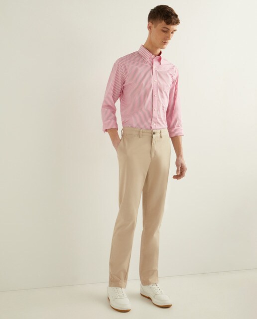 Men's classic pink striped shirt · Men 