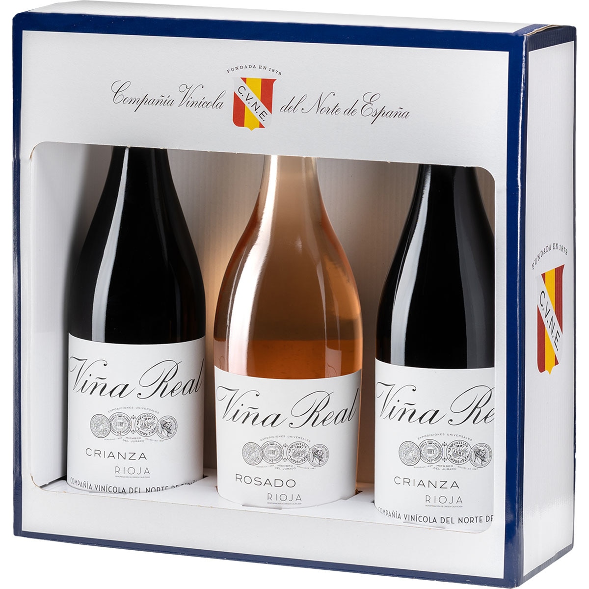 Crianza Rotwein DOCa Rioja 2er Schachtel Flaschen 75 Cl Geschenk Vi a 