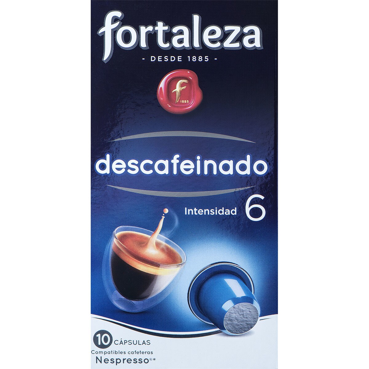 Decaffeinated coffee level 6 intensity case 10 capsules capsules