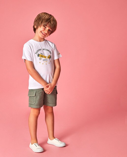 Stone cargo Bermuda shorts · Children's fashion · El Corte Inglés