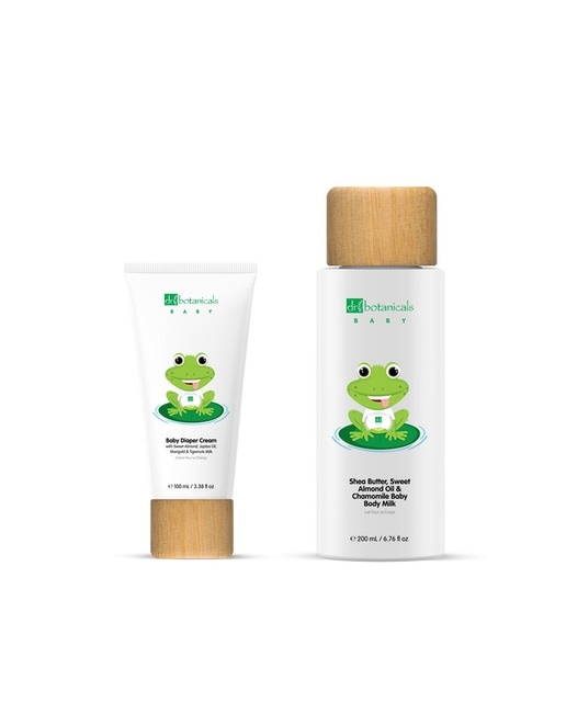 Crema de Pañal y Leche Corporal con Aceite de Almendras Dulces