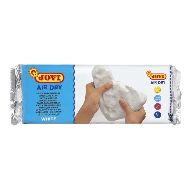 Air Dry Pastilla Pasta Modelar Endurecible al Aire 500 g Blanca Jovi.