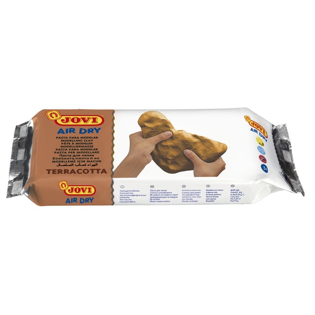 Air Dry Pastilla Pasta Modelar Endurecible al Aire 500 g Terracotta Jovi.