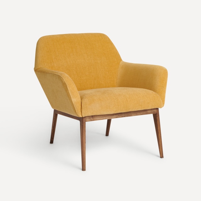 Butaca baja con patas de madera en nogal Andy Room - El Corte Inglés