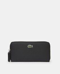 Large black wallet with zip