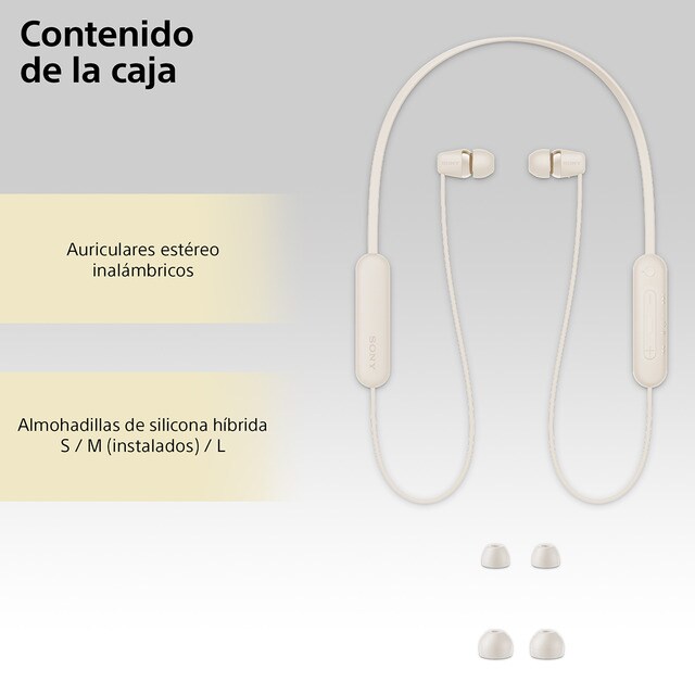 Sony WI-C100 Wireless In-Ear Bluetooth Headphones With Built-in Microphone Waterproof And Sweat Proof Wireless Earphones