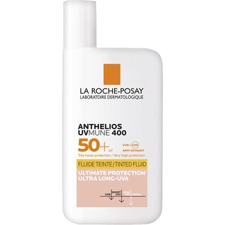LA ROCHE POSAY Anthelios UV-MUNE 400 protector solar facial fluido invisible con color SPF 50+ 50 ml