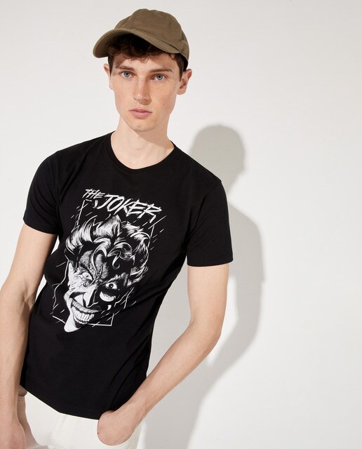 Men's black short sleeve Joker T-shirt 