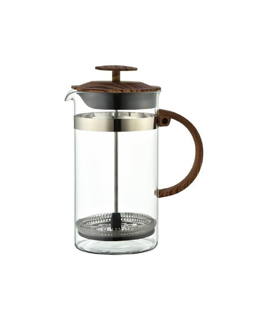 Cafétera borosilicato inox color transparente marrón