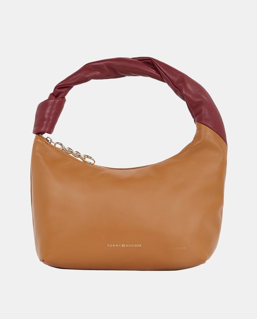 Camel leather hobo bag with zip fastening · Women's fashion · El Corte