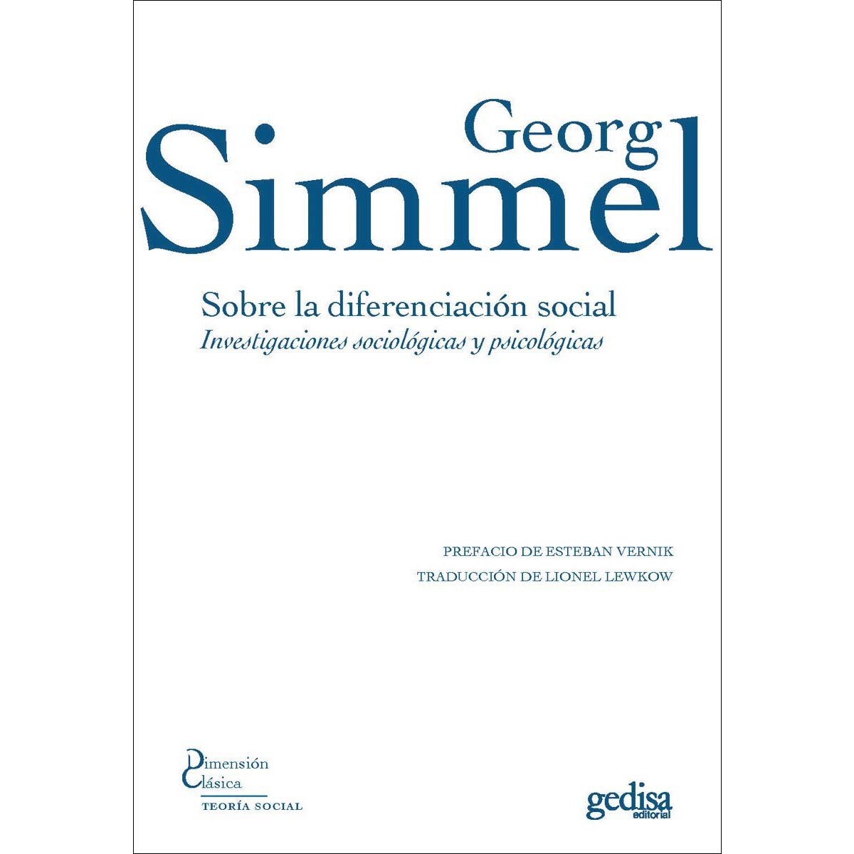 Imagem 0 de Sobre la diferenciación social: Investigaciones sociológicas y psicológicas (Capa mole com abas)