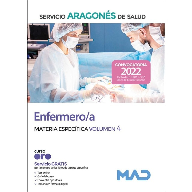 Enfermero/a del servicio aragonés de salud. Materia específica Vol 4 (Tapa blanda)