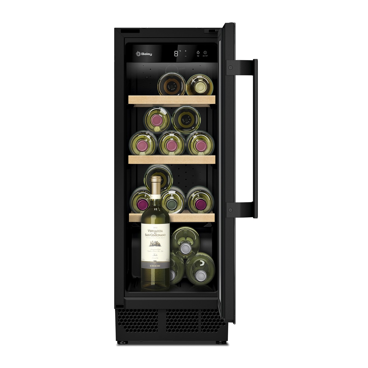 Balay – Vinoteca integrable Balay 3WUF073B con capacidad para 21 botellas.