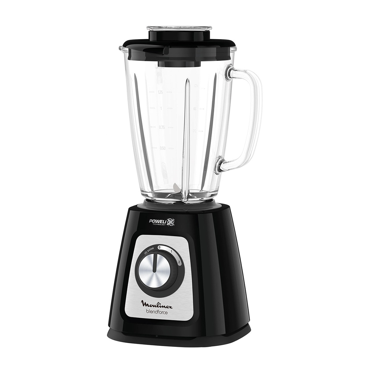 Moulinex – Batidora de vaso Moulinex Blendforce Glass con 1,75 litros de capacidad.