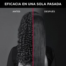 Lisseur Rowenta x Karl Lagerfeld avec revêtement Keratin & Glow niveau professionnel