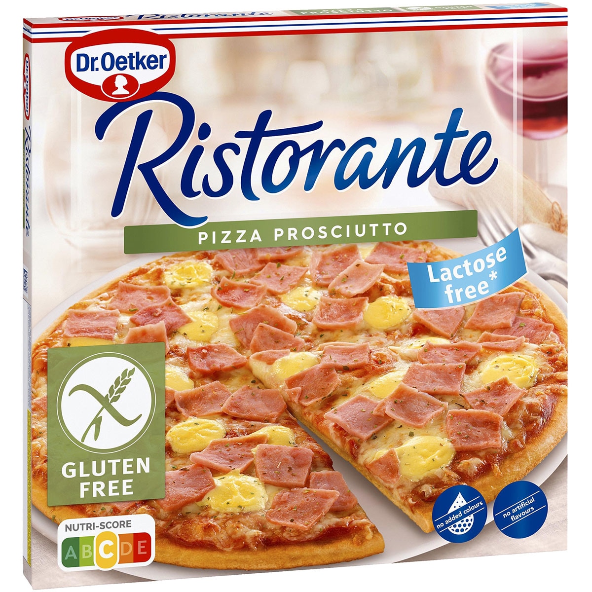 pizza proscuitto jamón y queso sin gluten