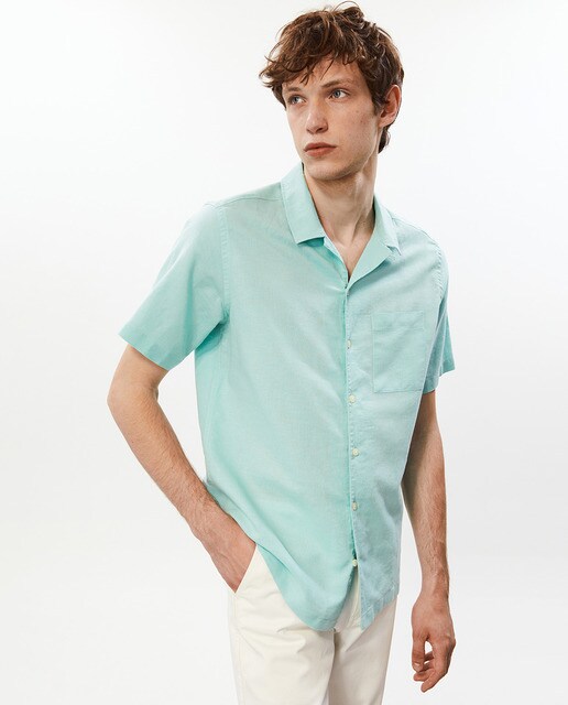Men's linen bowling shirt · Men's 