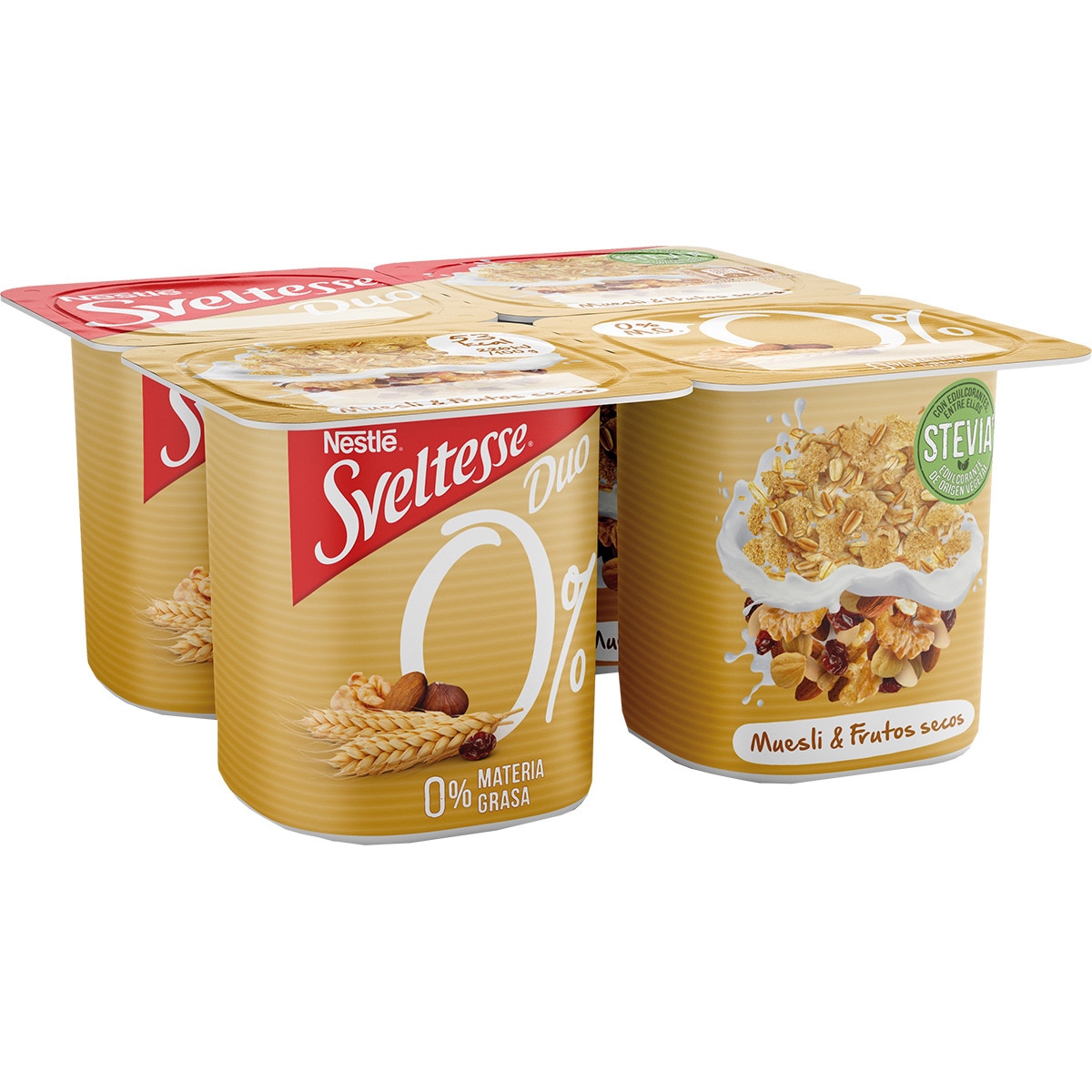 Buy Duo plain yogurt with muesli and nuts fatfree no added sugar 4