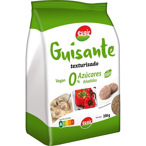 ESGIR guisante texturizado 0% azúcares añadidos sin gluten bolsa 300 g