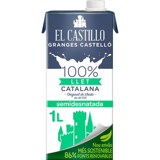 precios El Castillo Leche Semidesnatada Brik 1 L en Hipercor