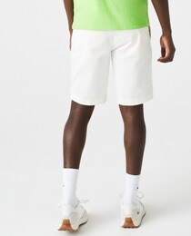 Men's white Bermuda shorts