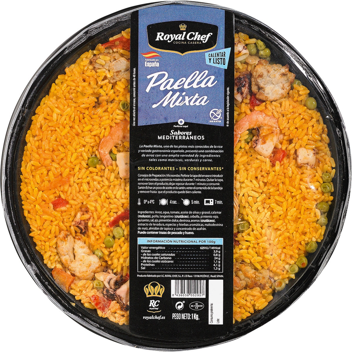 Paella Mista embalagem 1000 g · Royal Chef · Supermercado El Corte