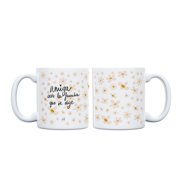 Taza UO Amiga Eres Familia.
