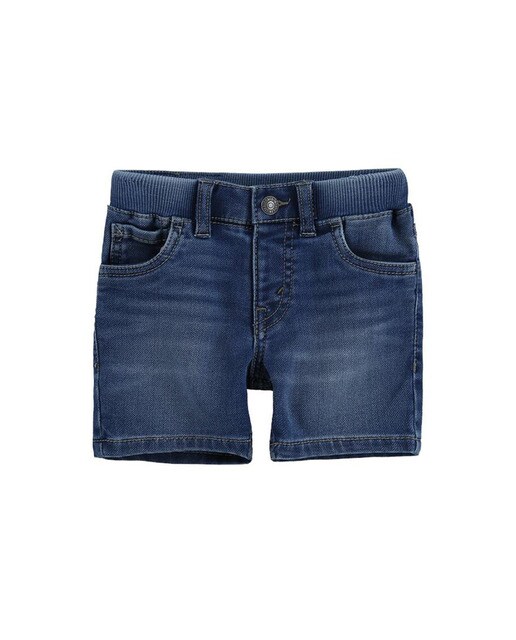 Baby boys' blue denim shorts with 