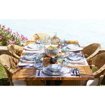 El Corte Inglés Overlock set of 2 cotton napkins
