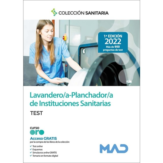 Lavandero/a – planchador/a de instituciones sanitarias. Test (Tapa blanda)