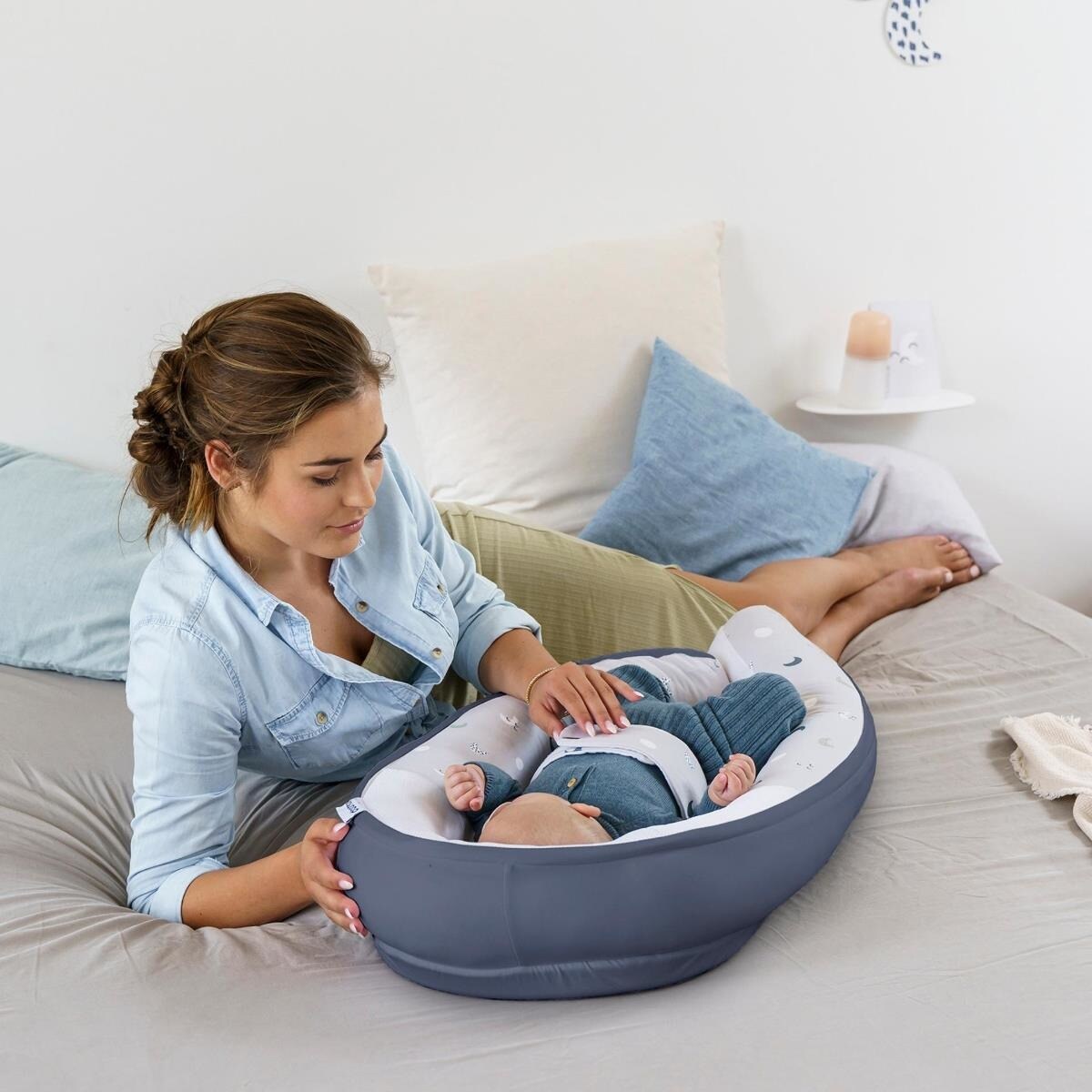 Doomoo Ninho Cocoon Moon Blue/Grey 4