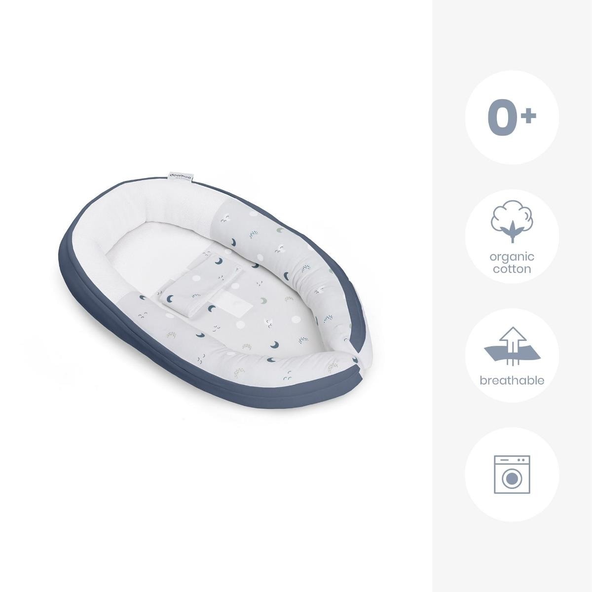 Doomoo Ninho Cocoon Moon Blue/Grey 3