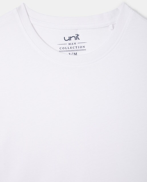 Camiseta básica cuello redondo manga corta algodón bci