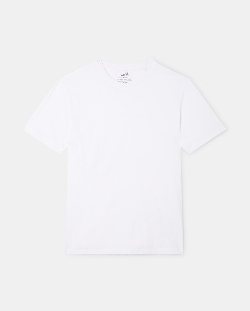 Camiseta básica cuello redondo manga corta algodón bci