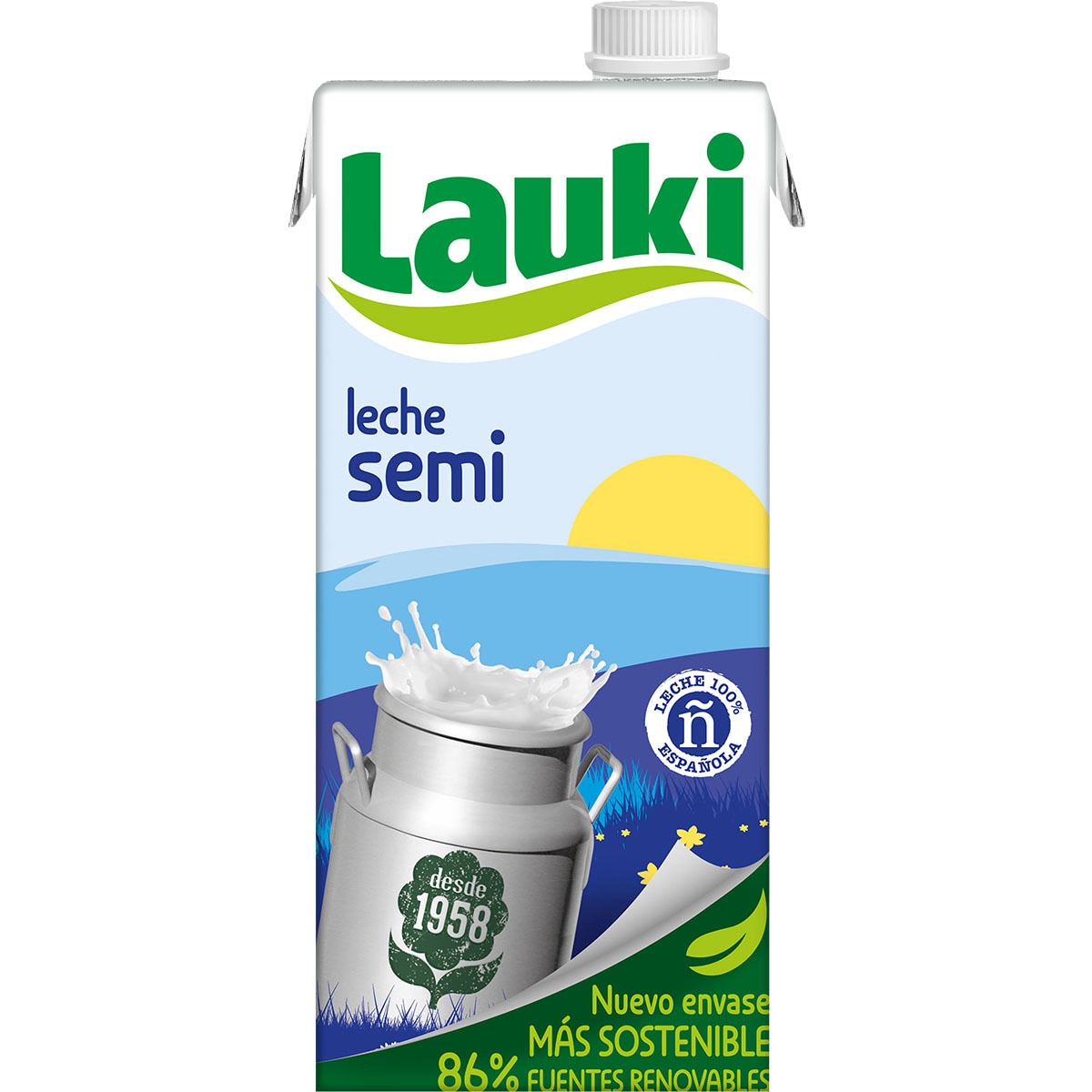 Semi skimmed Milk Carton 1 L LAUKI Supermercado El Corte Ingl s