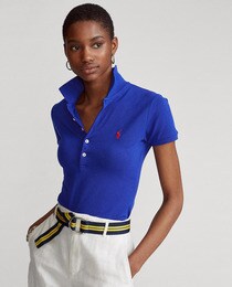 Women's short-sleeve cotton polo shirt 