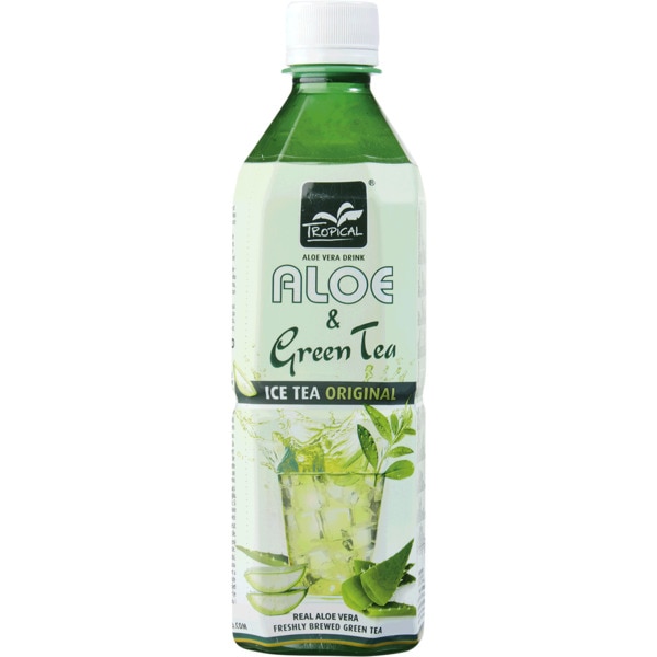 Bebida de Aloe Vera e Chá Verde embalagem 500 ml