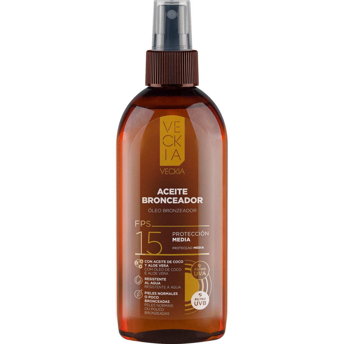 Buy Suntan lotion oil SPF15 with coconut oil and aloe vera spray 200