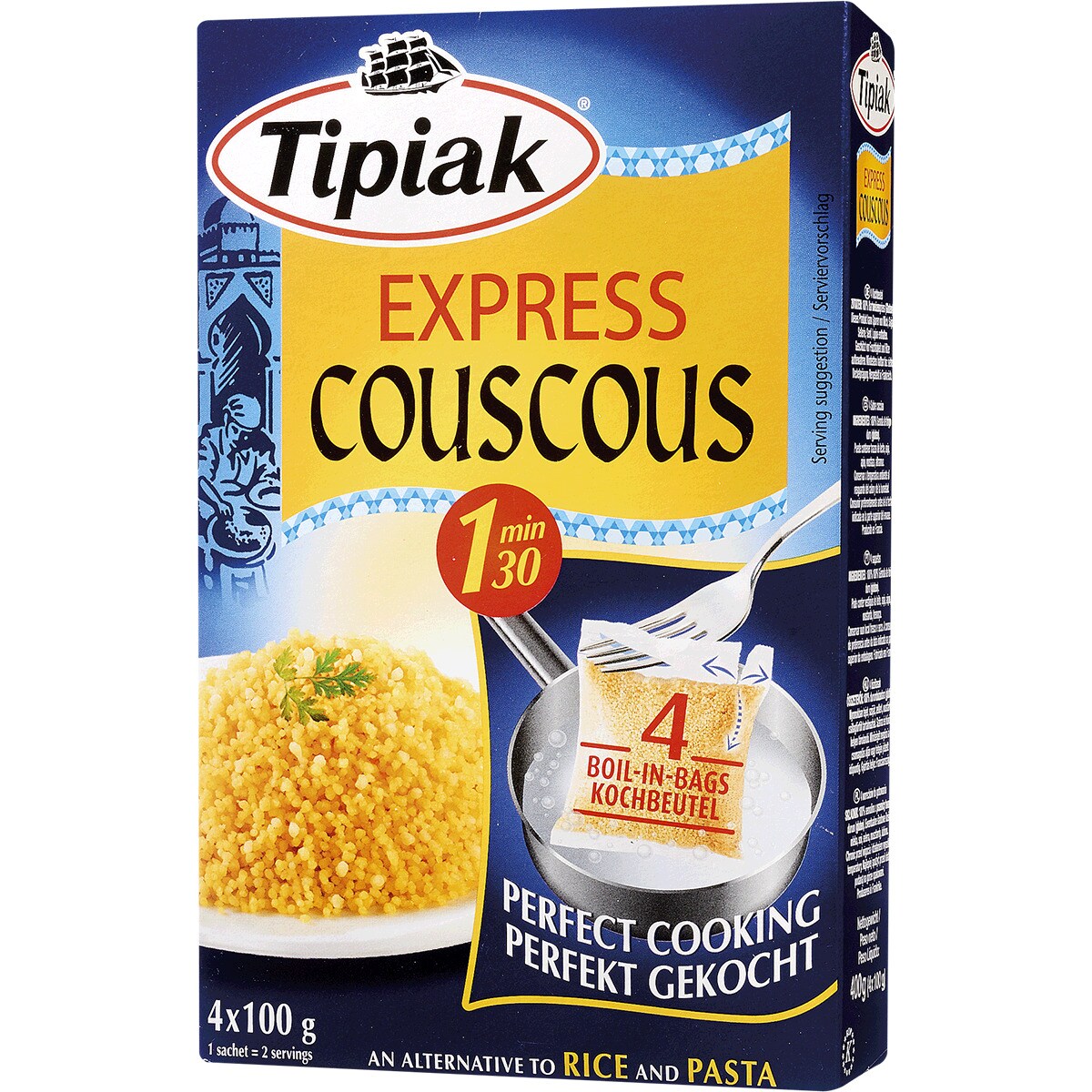 Express Couscous embalagem 400 g · Tipiak · Supermercado El Corte