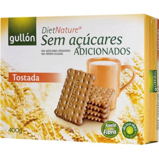 Gullón Bolachas Torradas Vegetarianas sem Açúcares Adicionados embalagem 400 g