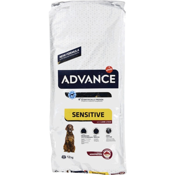 Ração para Cão Adult +1 Ano com Cordeiro e Arroz embalagem 12 kg