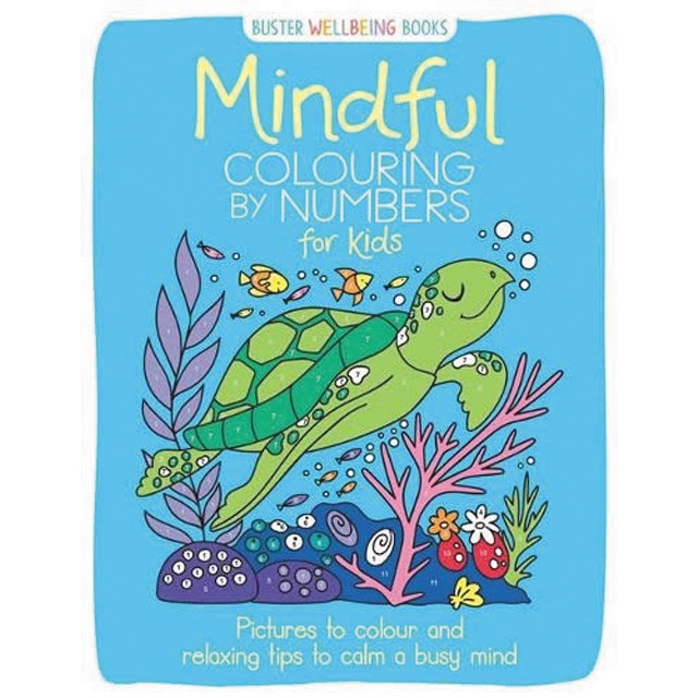 Mindful colouring by numbers for kids