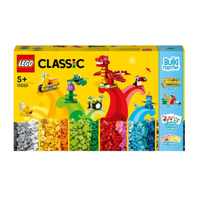Set de Construcción Creativo Construye en Compañía Dragón, Dinosaurio y Flor LEGO Classic