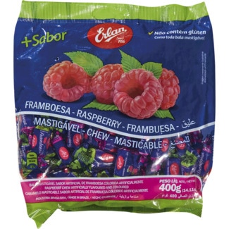 Erlan Caramelos de Framboesa embalagem 400 g